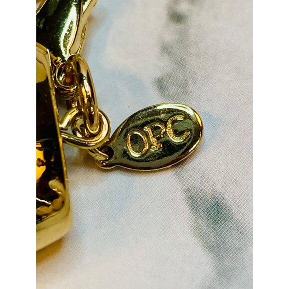 Multi-Strand Gold & Silver-Tone Chain Necklace By OPC -124 - Picture 4 of 4